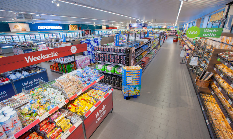 Aldi supermarkt binnen
